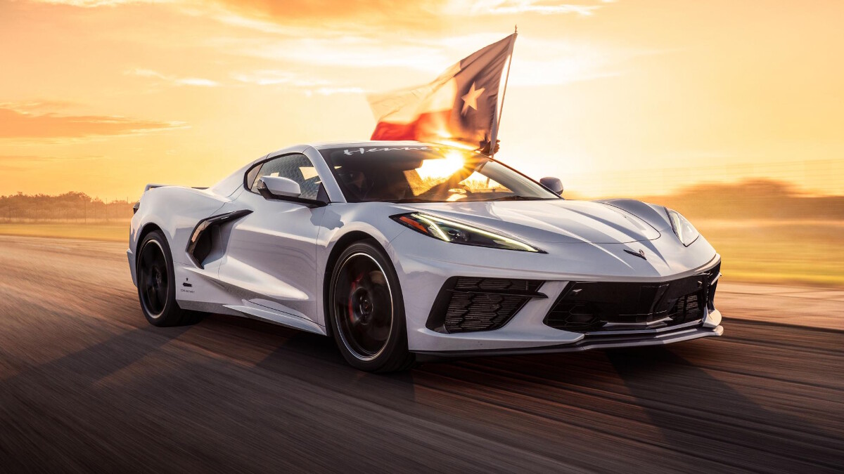 Hennessey’s tuned Chevy Corvette C8 breaches the 200mph barrier