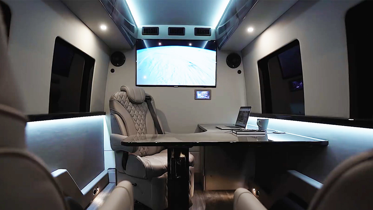 Inkas has turned the Mercedes-Benz Sprinter into a mobile office