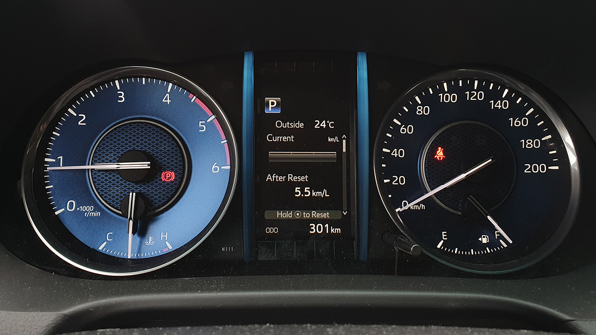 The 2021 Toyota Fortuner - Odometer