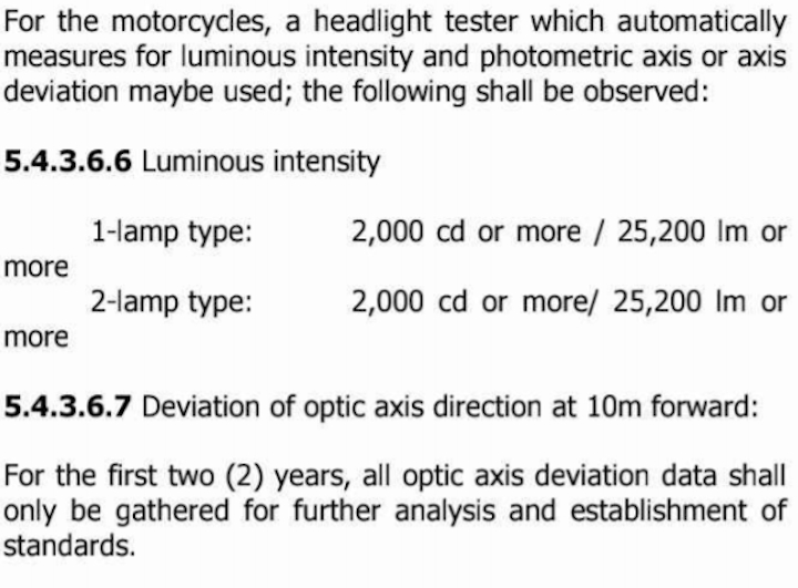 lto headlight violation