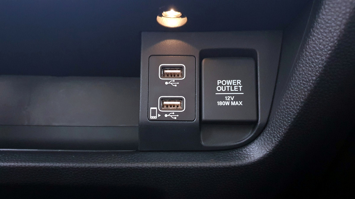 The 2021 Honda City 1.5 S CVT Power Outlet and USB Charging Ports