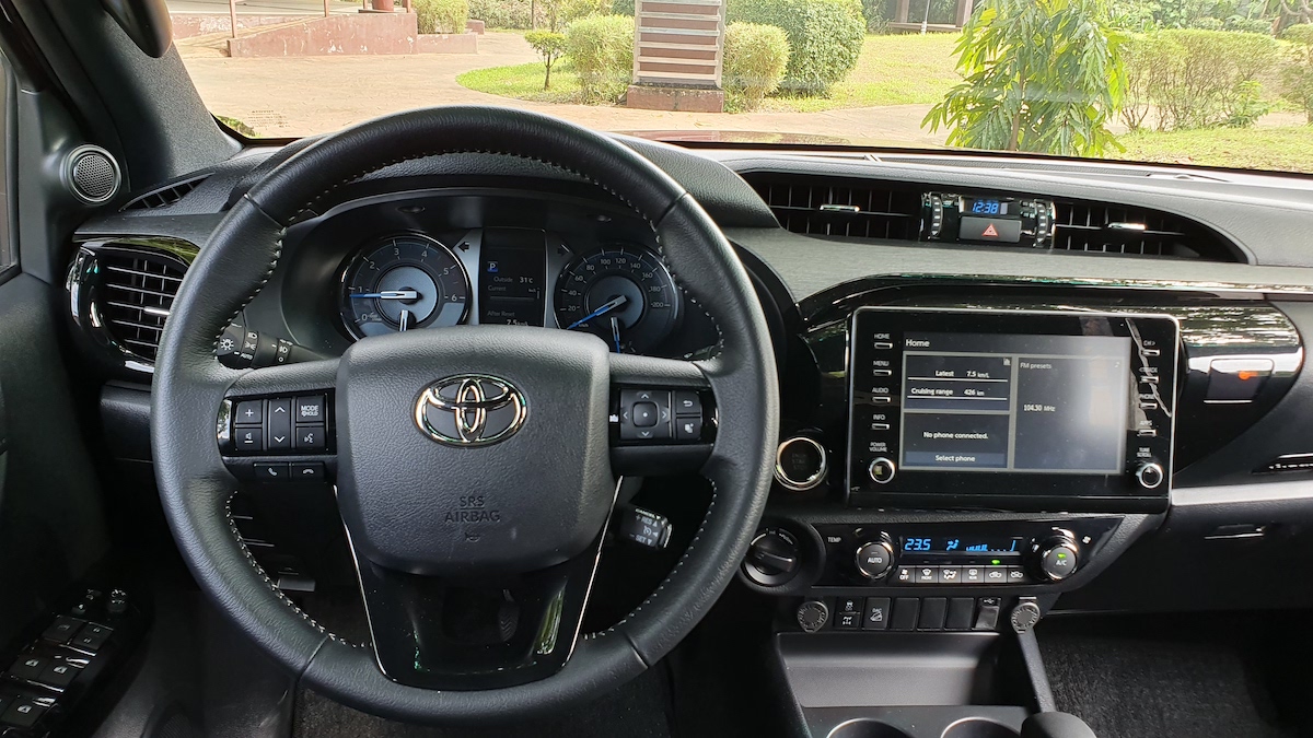 The Toyota Hilux Conquest - Steering Wheel and Dashboard Detail