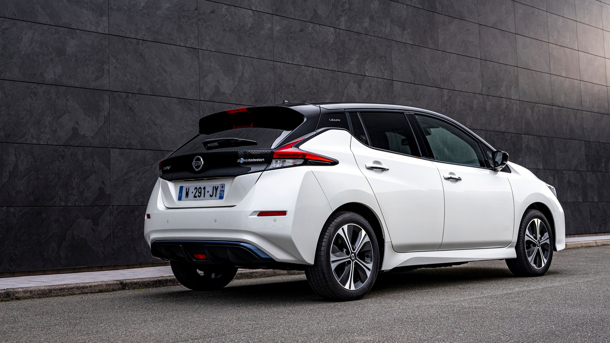 The Nissan Leaf - Rear Angled View
