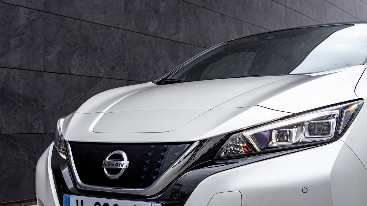The Nissan Leaf - Close Up Front View