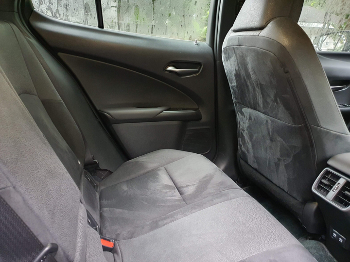 The Lexus UX rear passenger seats