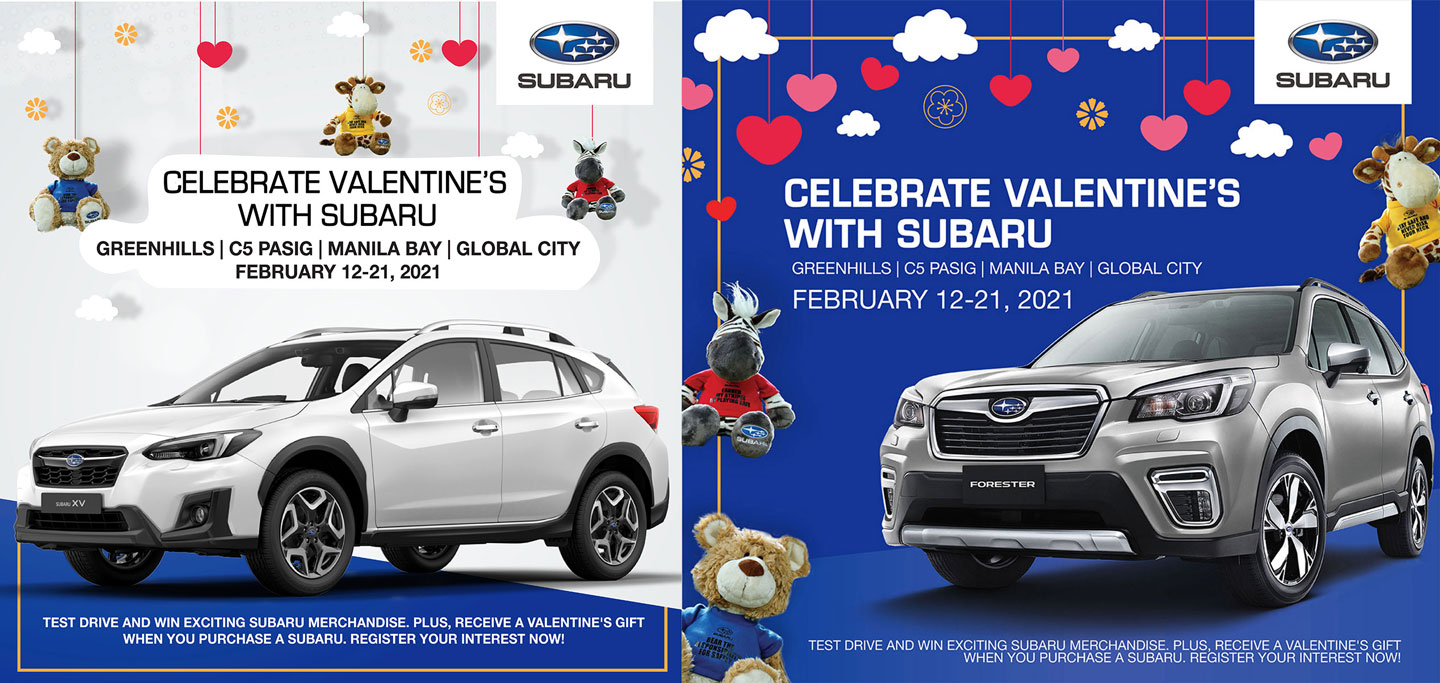 Subaru PH rolls out discounts, raffle for February 2021