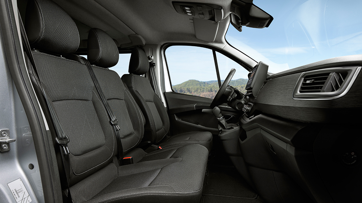 The Nissan NV300 front seats