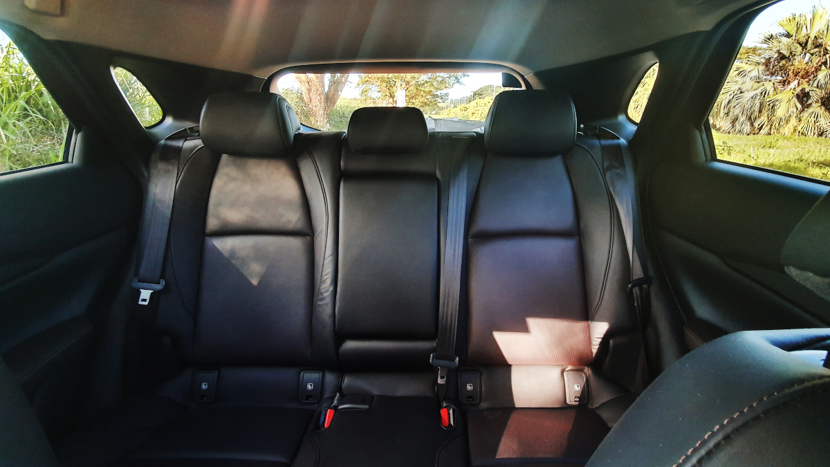 The Mazda CX-30 interior rear passenger seats