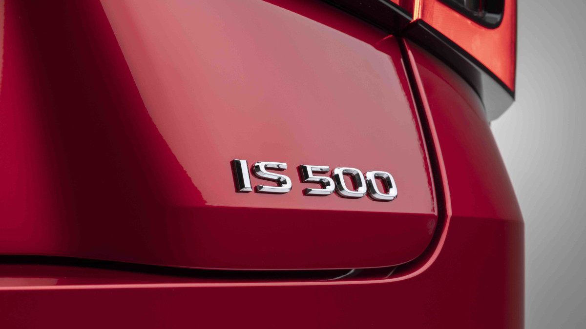 2022 Lexus IS500 F Sport Performance emblem