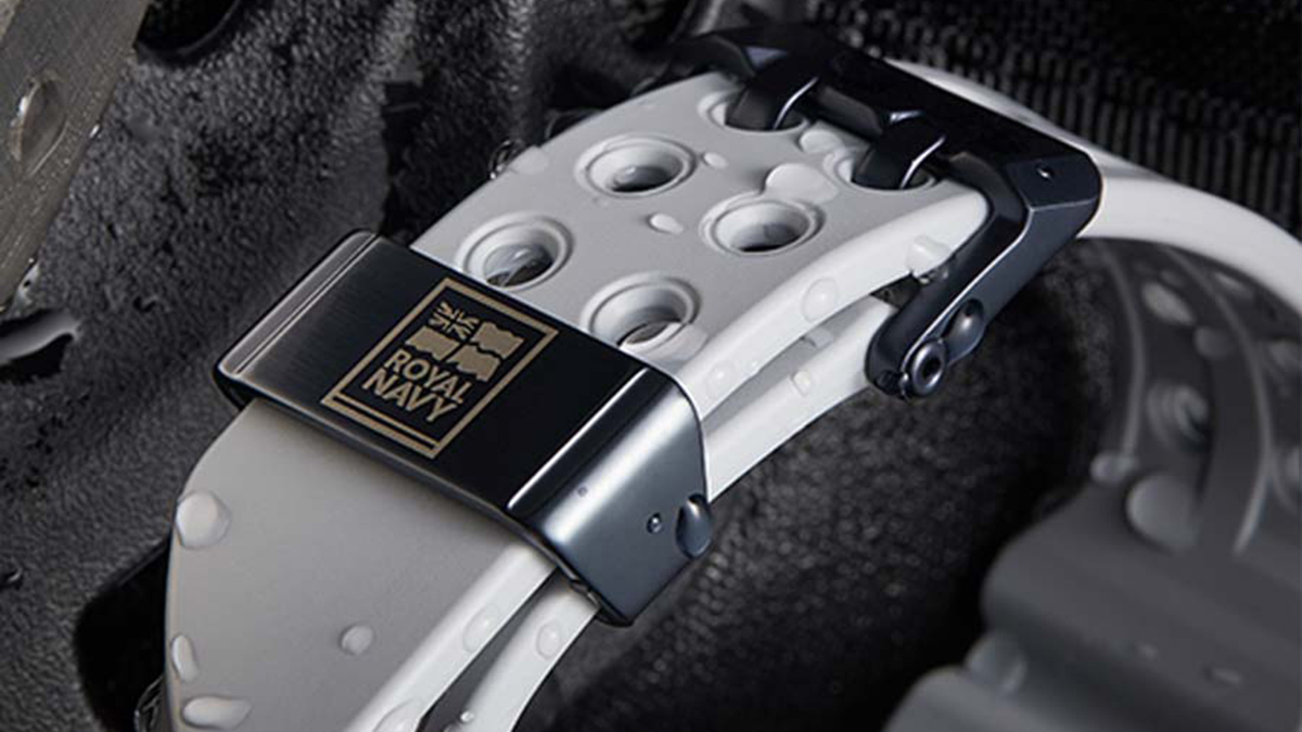 The Royal Navy x G-Shock Frogman strap 