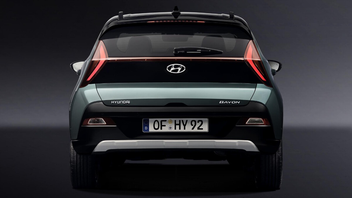 The Hyundai Bayon rear view