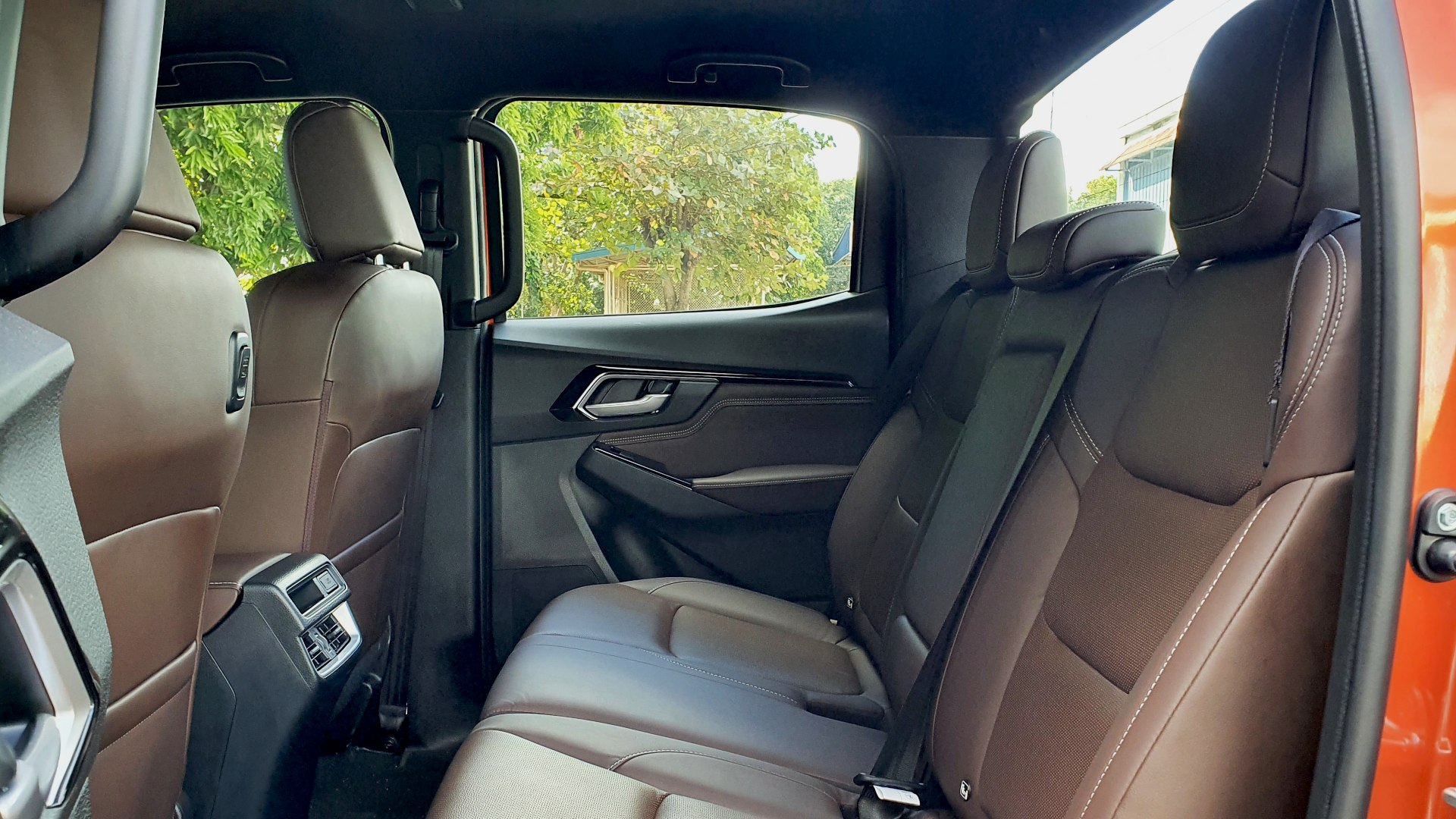 The 2021 Isuzu D-Max rear passenger seats