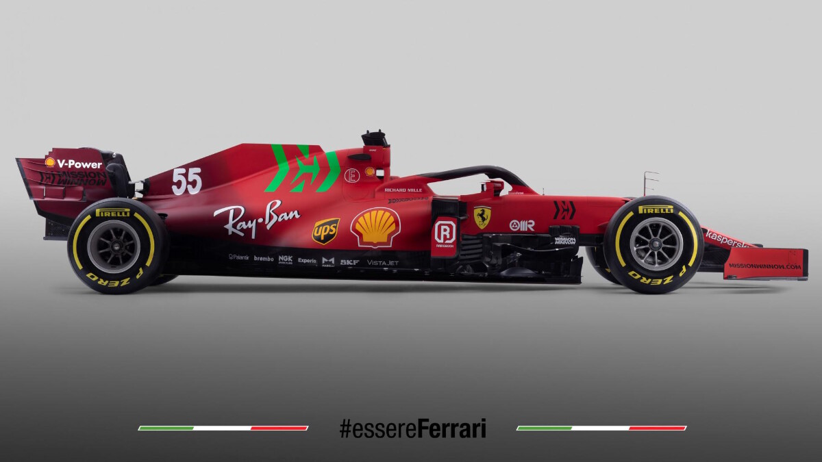 The Ferrari SF21 Profile View