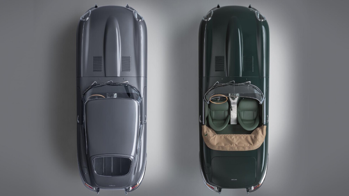 The Jaguar E-Type Top View