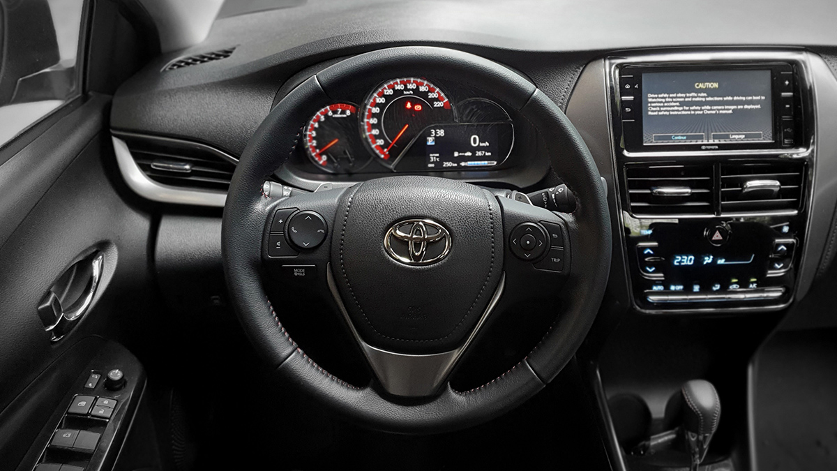 The Toyota Vios GR-S Steering Wheel 