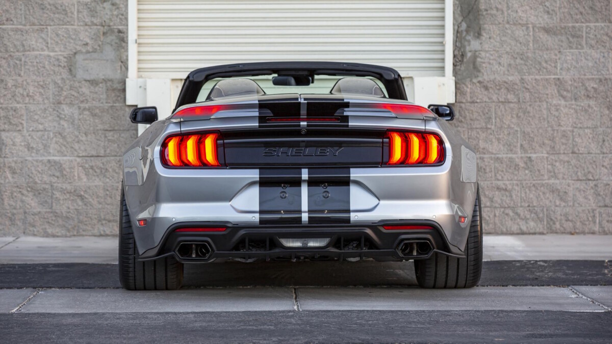 The Shelby Super Snake Speedster rear view