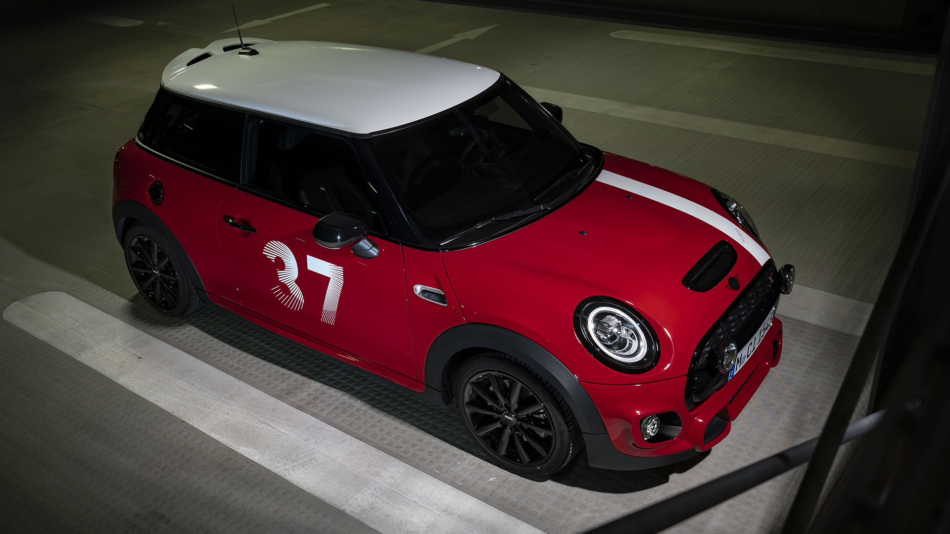 Mini Paddy Hopkirk Edition angled top view