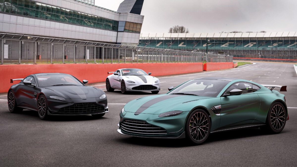 The Aston Martin Vantage F1 Edition With Other Cars