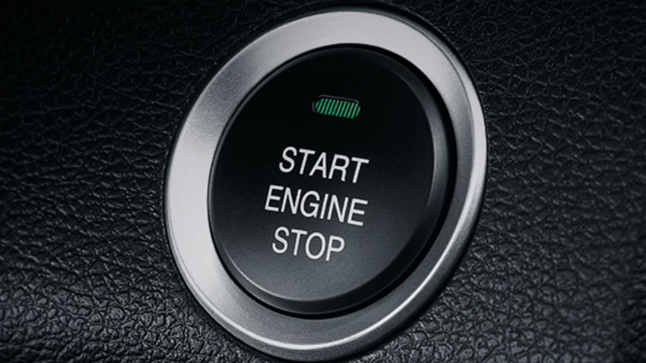 The 2021 MG Extender Engine Start Button