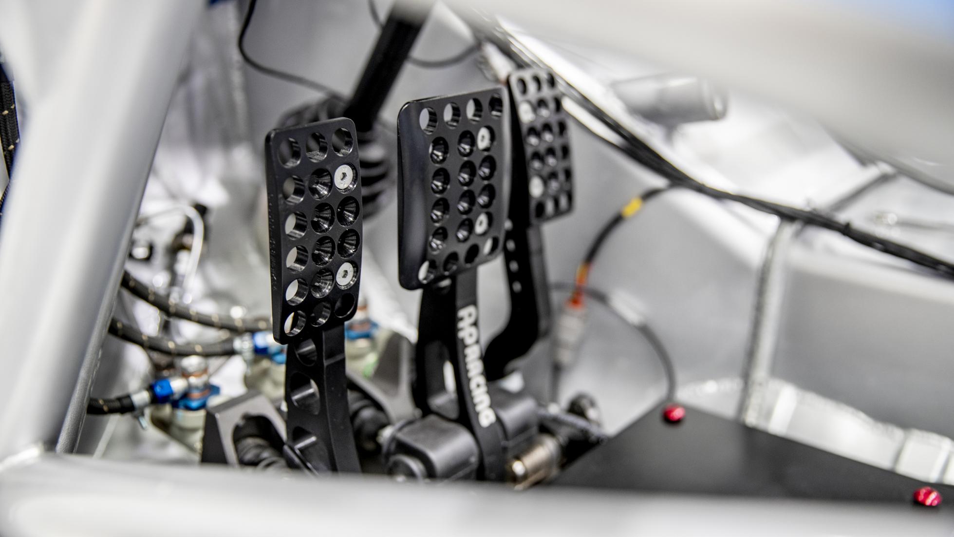 The Toyota GR Yaris AP4 Rally Car Pedals