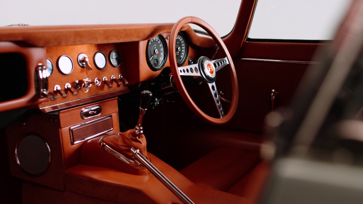 Helm's Jaguar E-Type Restomod Interior