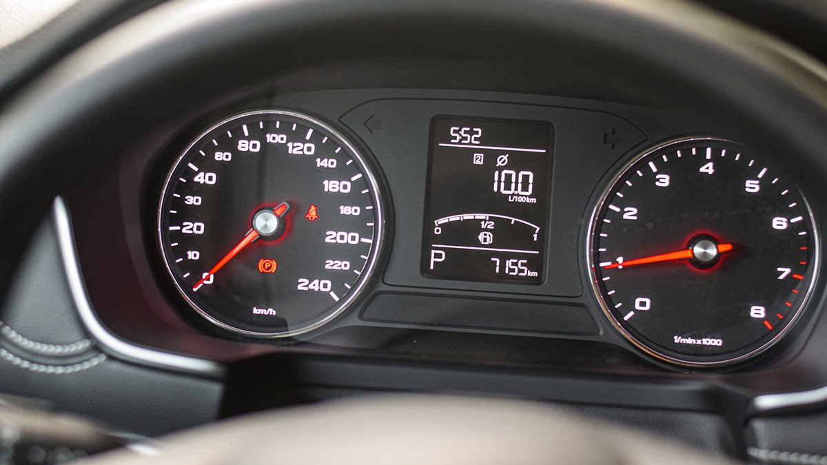 The MG RX5 Odometer