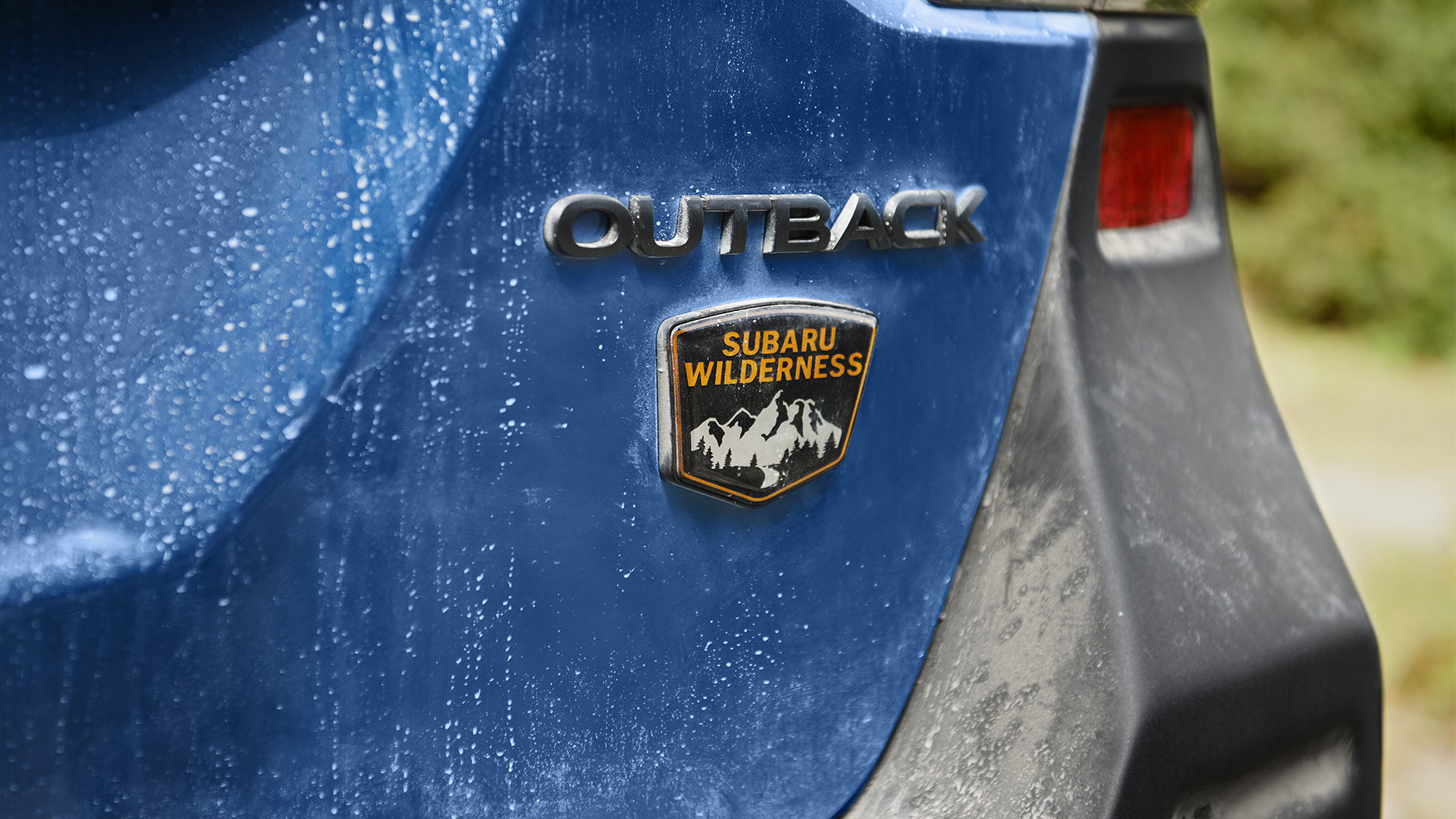 The Subaru Outback Wilderness Rear Emblem