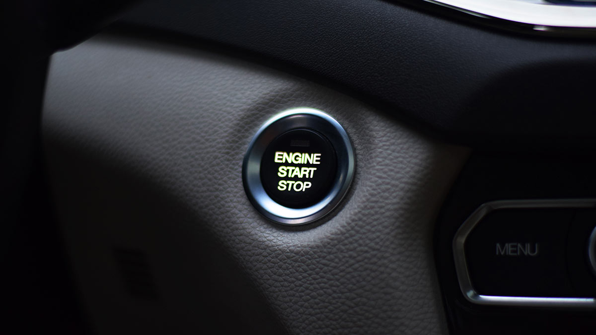 The GAC GS8 Engine Start Button