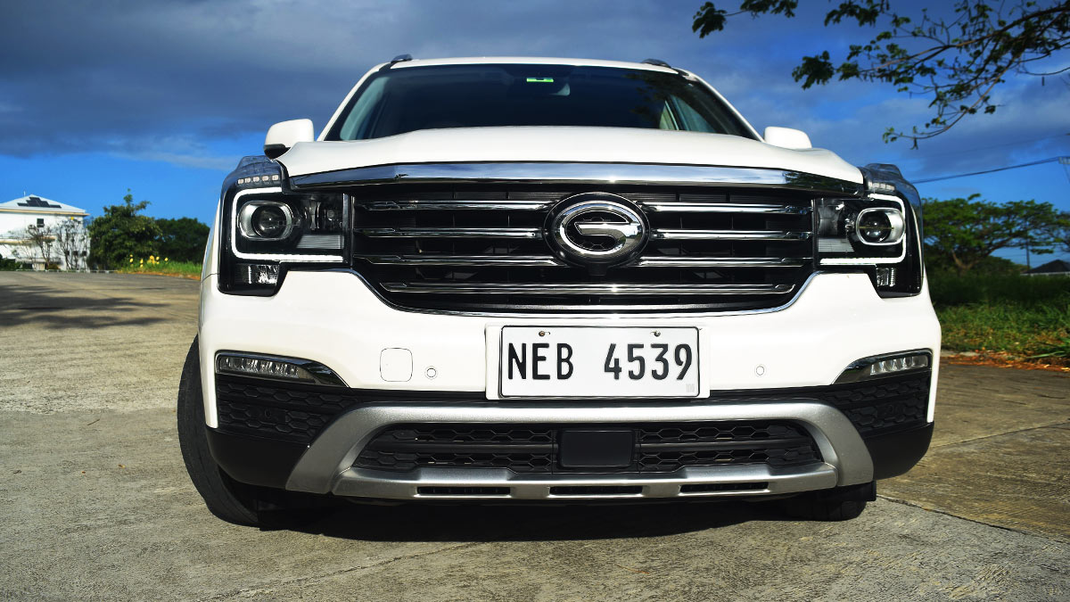 The GAC GS8 Angled Front View