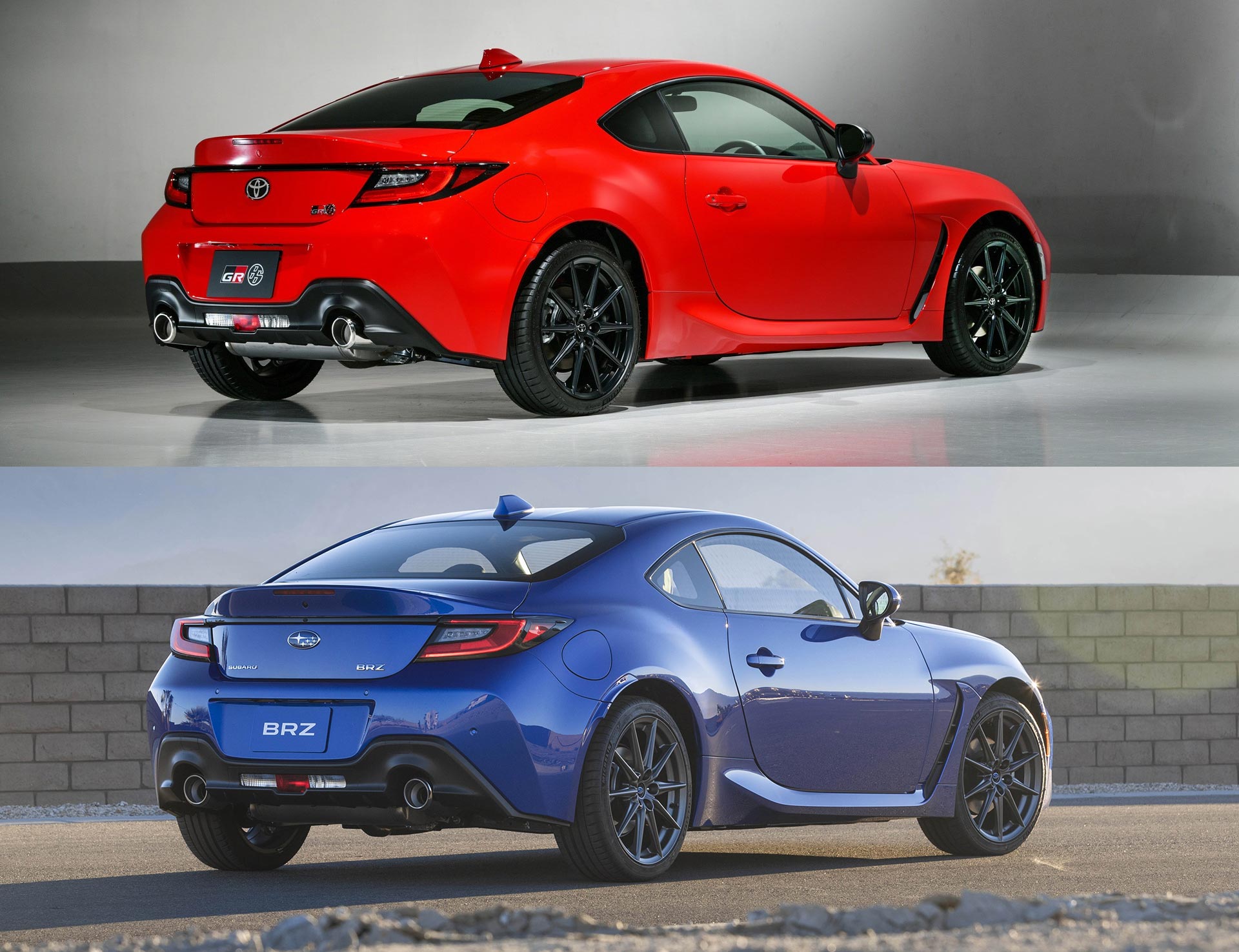 The Toyota 86 in Red and Blue