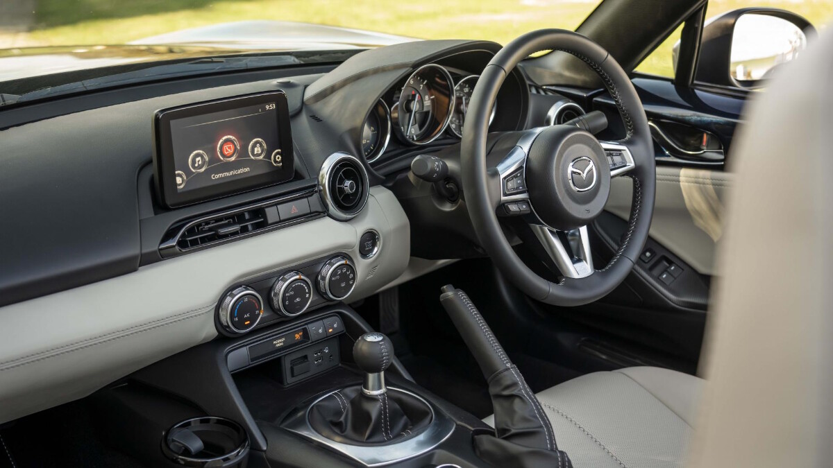 The Mazda MX-5 Sport Venture Edition Steering Wheel Alternative Angle