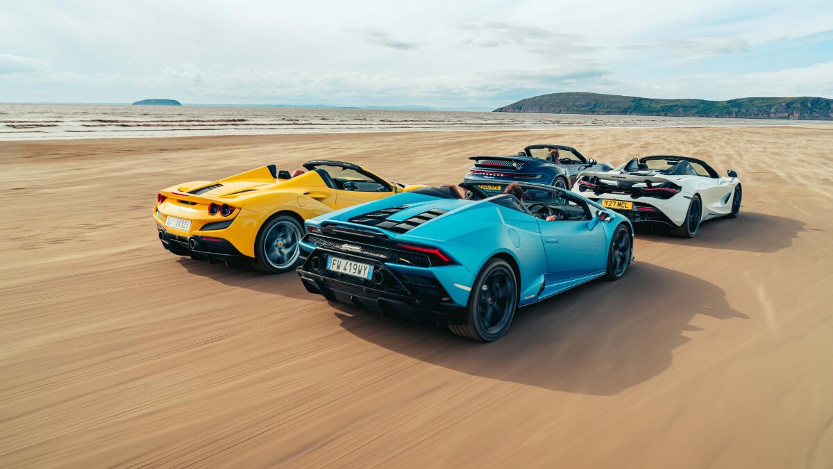 Top Gear's Big Test of top-down supercars