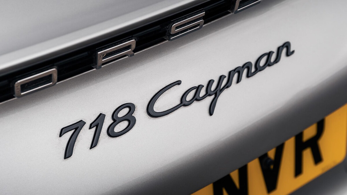 The Porsche 718 Cayman Emblem