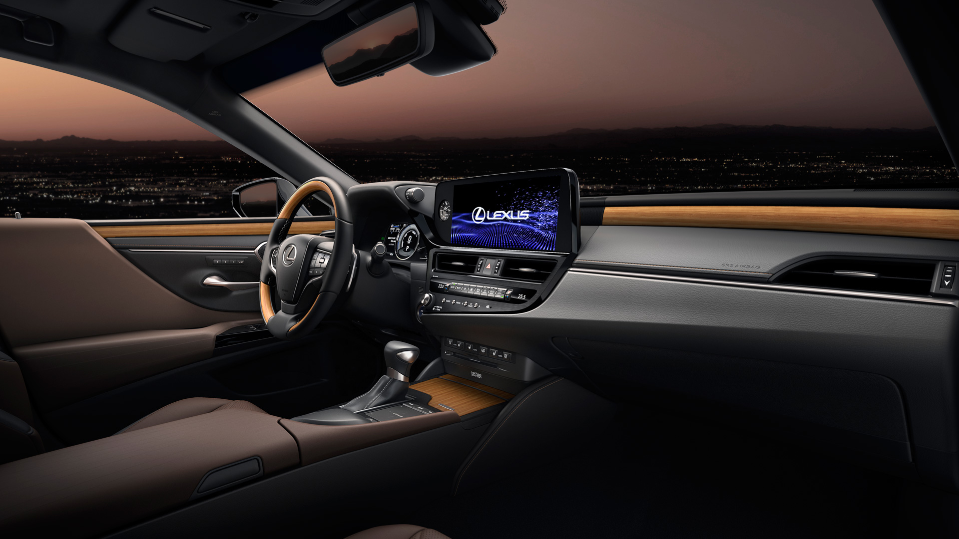 The Lexus ES Dashboard and Steering Wheel