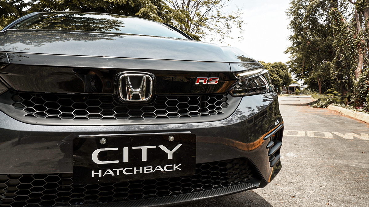 The Honda City Hatchback Grille Close Up