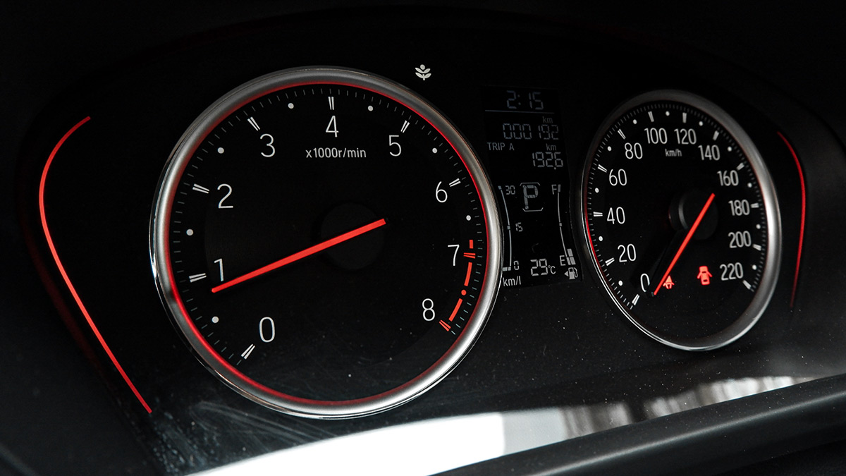 The Honda City Hatchback Odometer