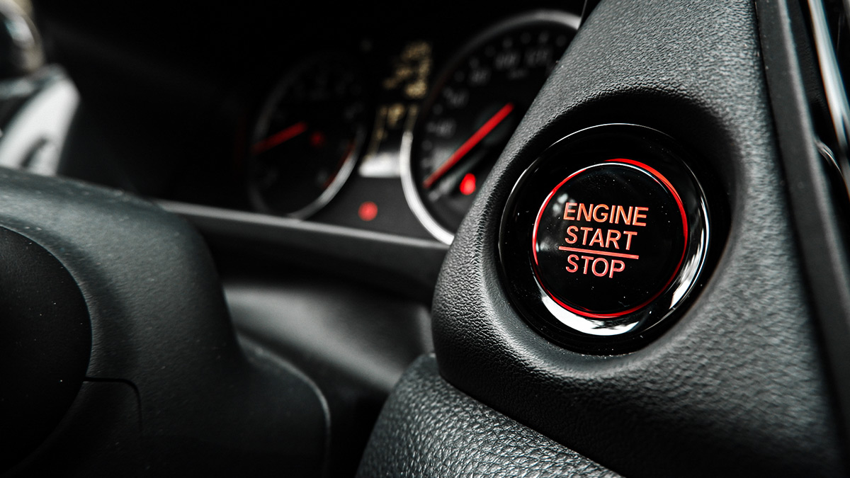The Honda City Hatchback Engine Start Button