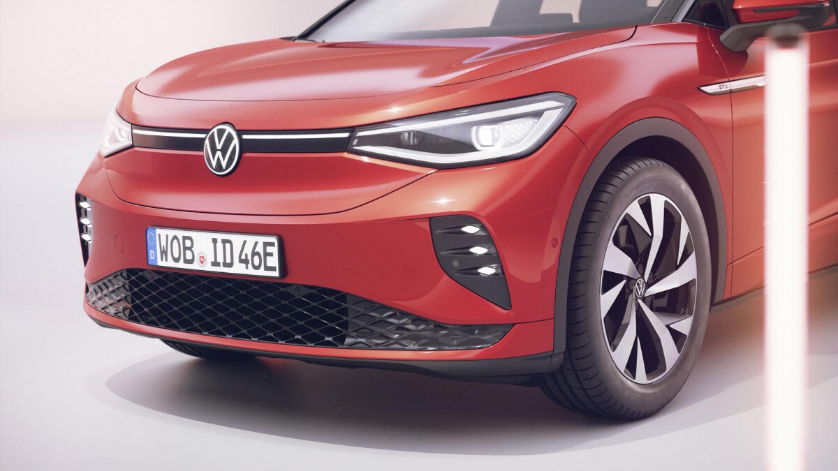 The 2022 Volkswagen ID.4 GTX Front Hood and Grille