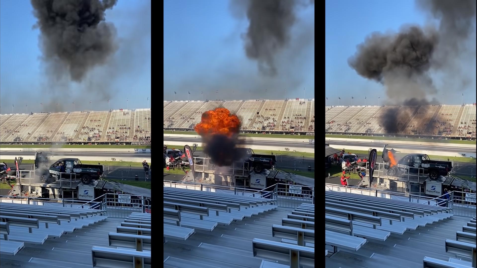 Cummins Powered Pickup Explodes On Dyno