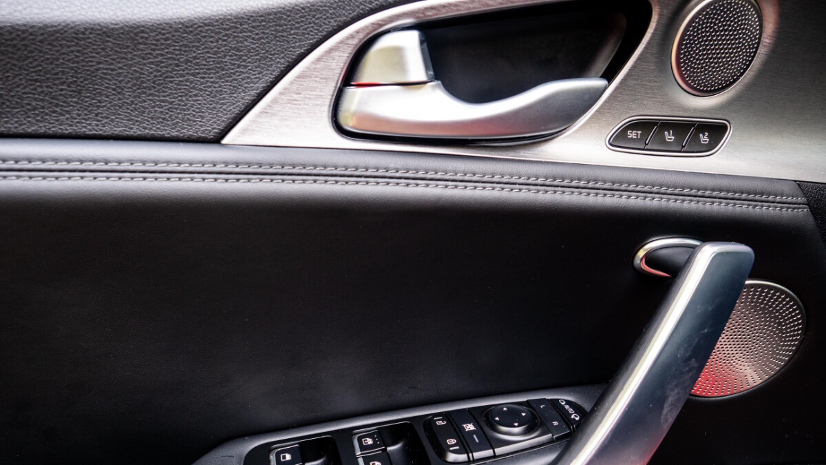 Kia Stinger GT 2020 door interior closeup