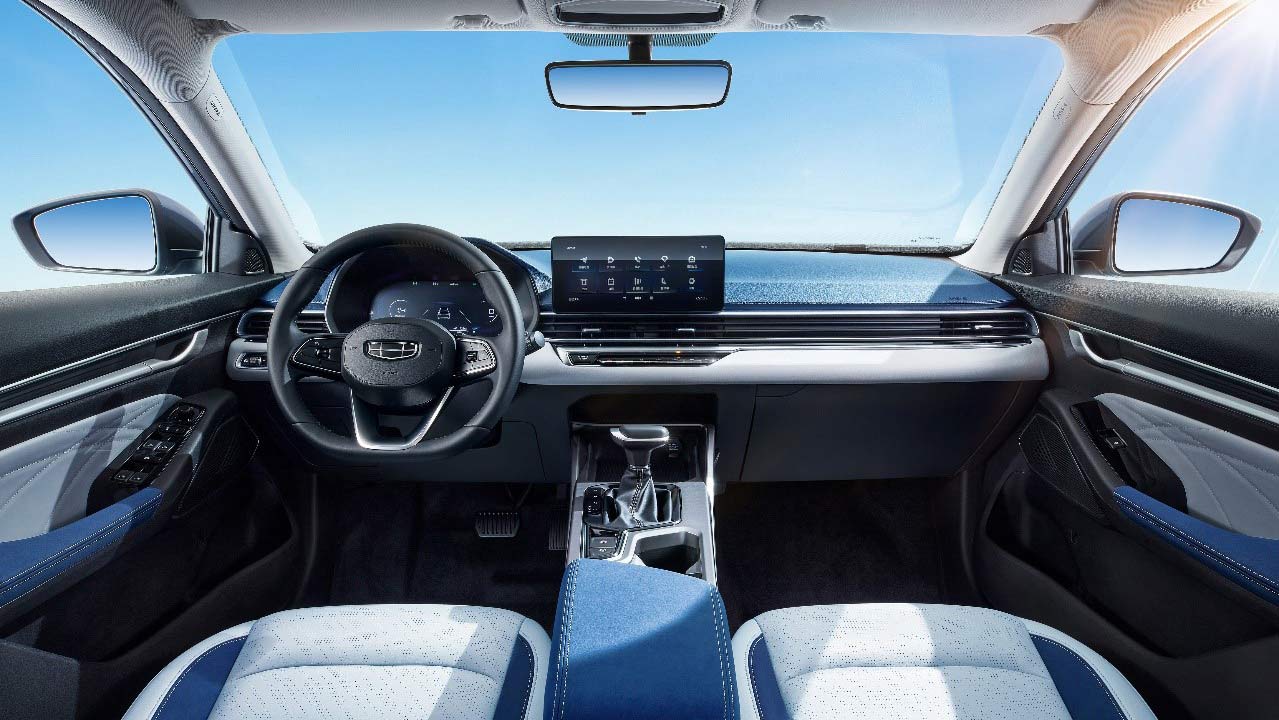 Interior shot of the Geely Emgrand