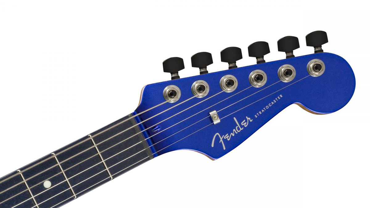Headstock of the LC-inspired Stratocaster