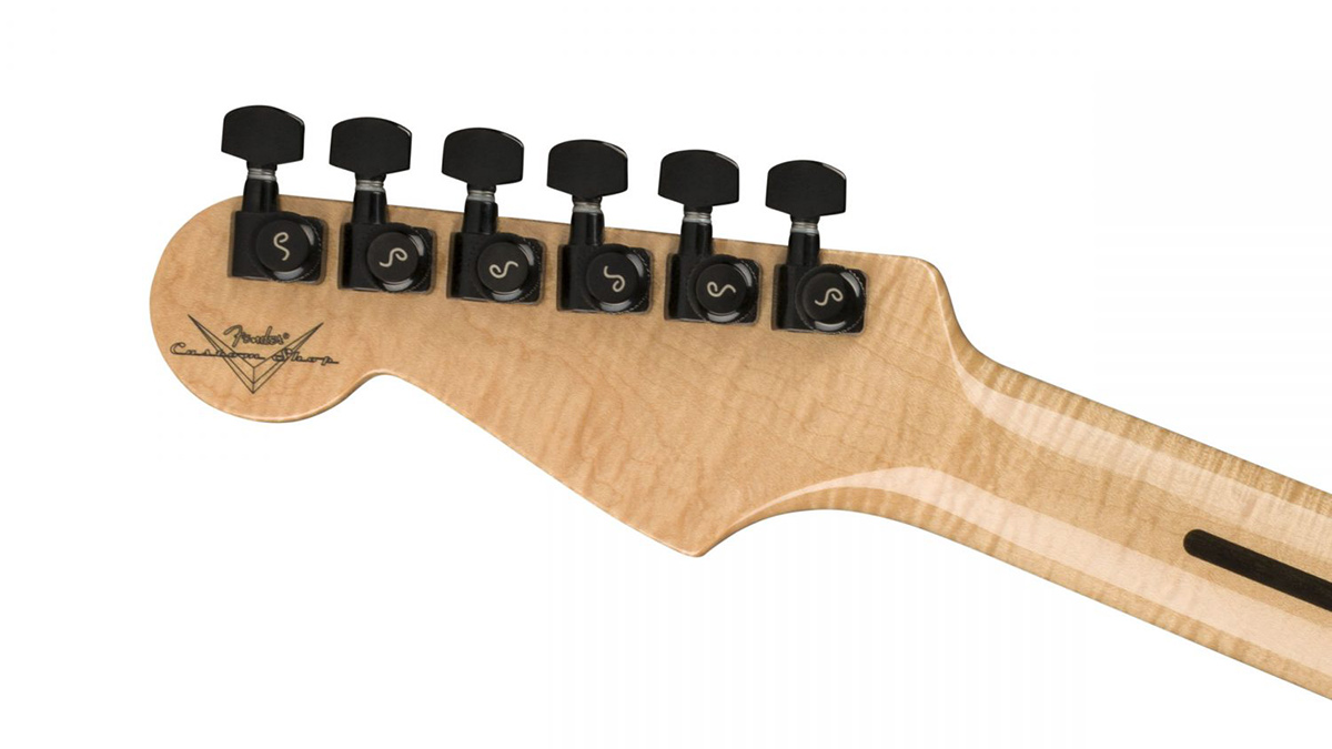 Back of the Headstock of the LC-inspired Stratocaster