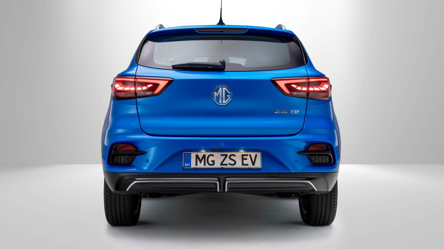 Back view of the 2022 MG ZS EV