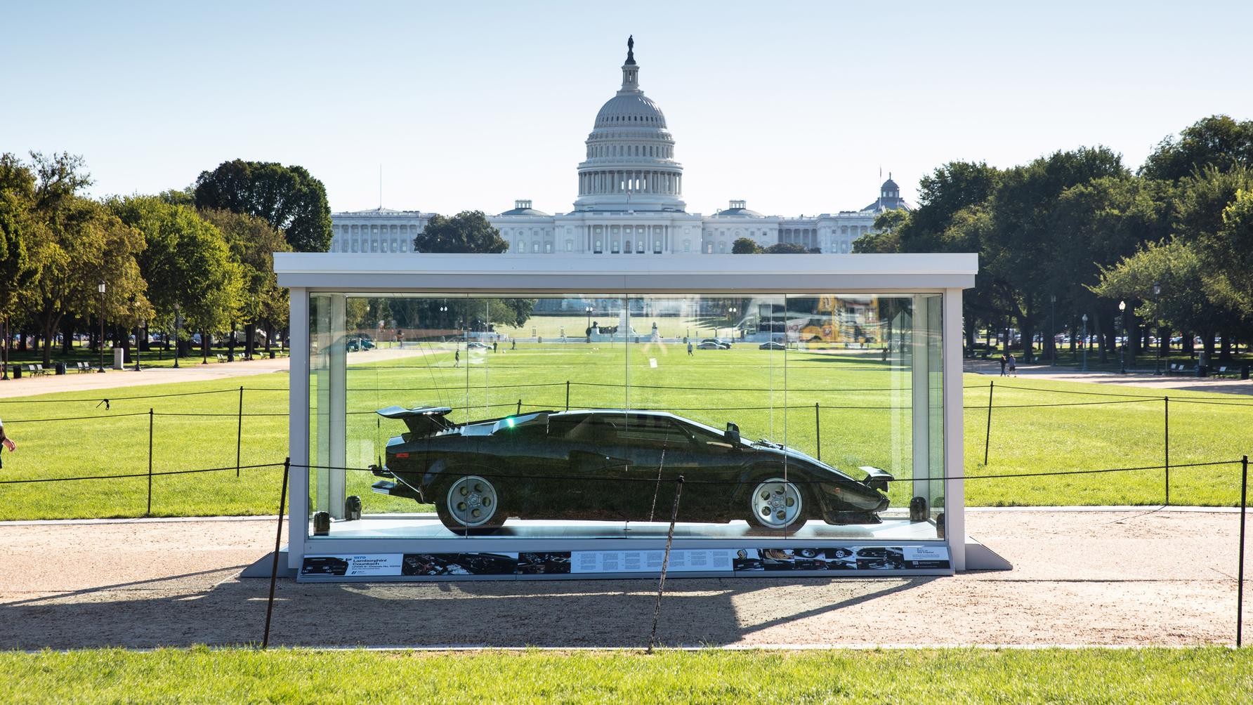 Lamborghini Countach LP400 S displayed in Washington DC