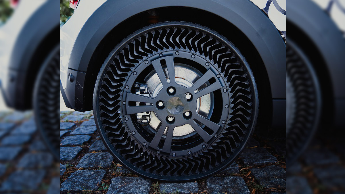 Michelin unveils Uptis airless tire concept to the public