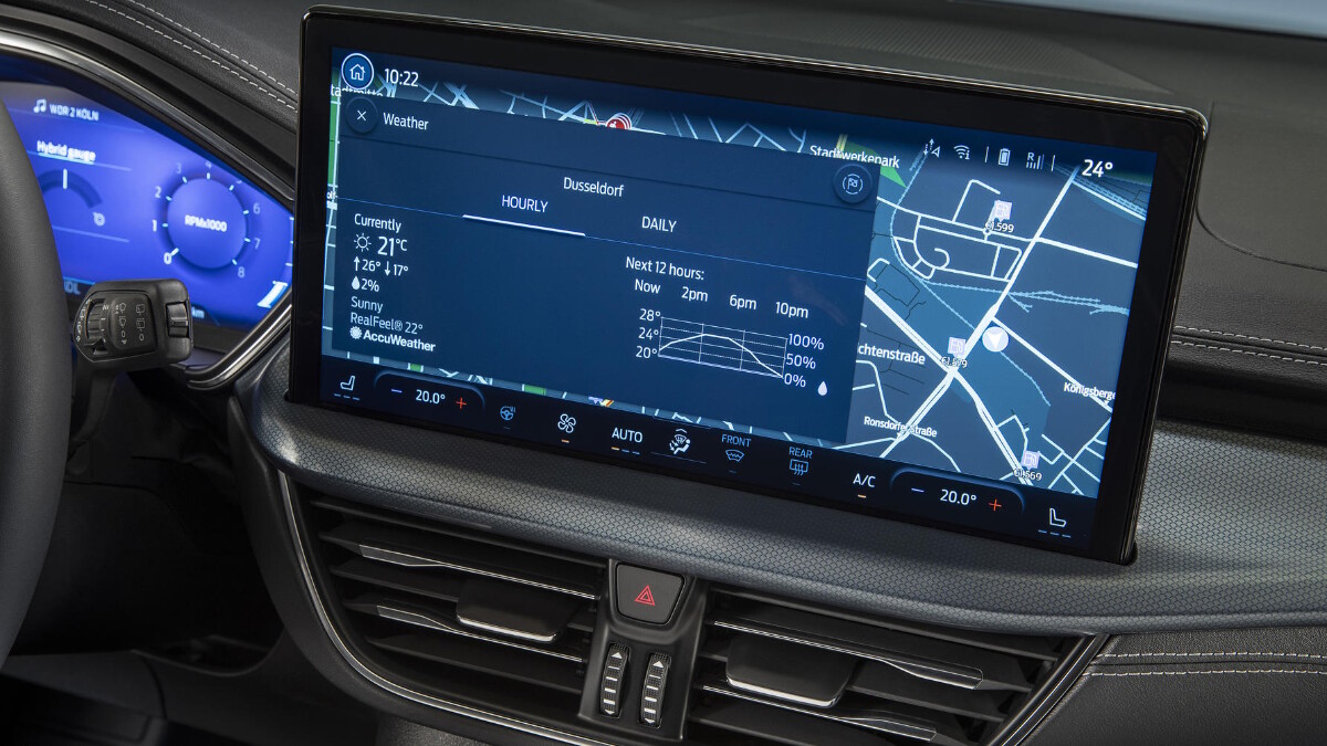Navigation system of the 2022 Ford Focus