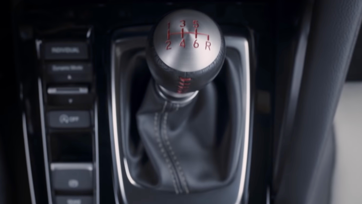 Honda Integra with a manual transmission
