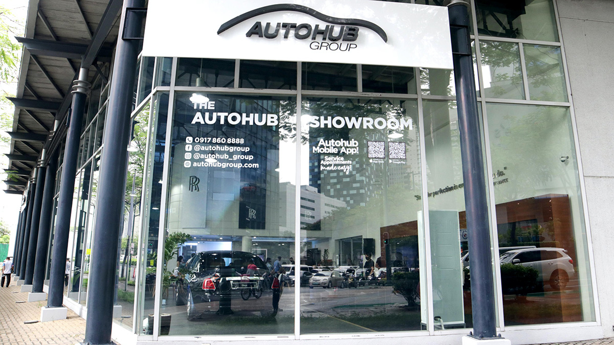 Outside the showroom of Autoub Philippines