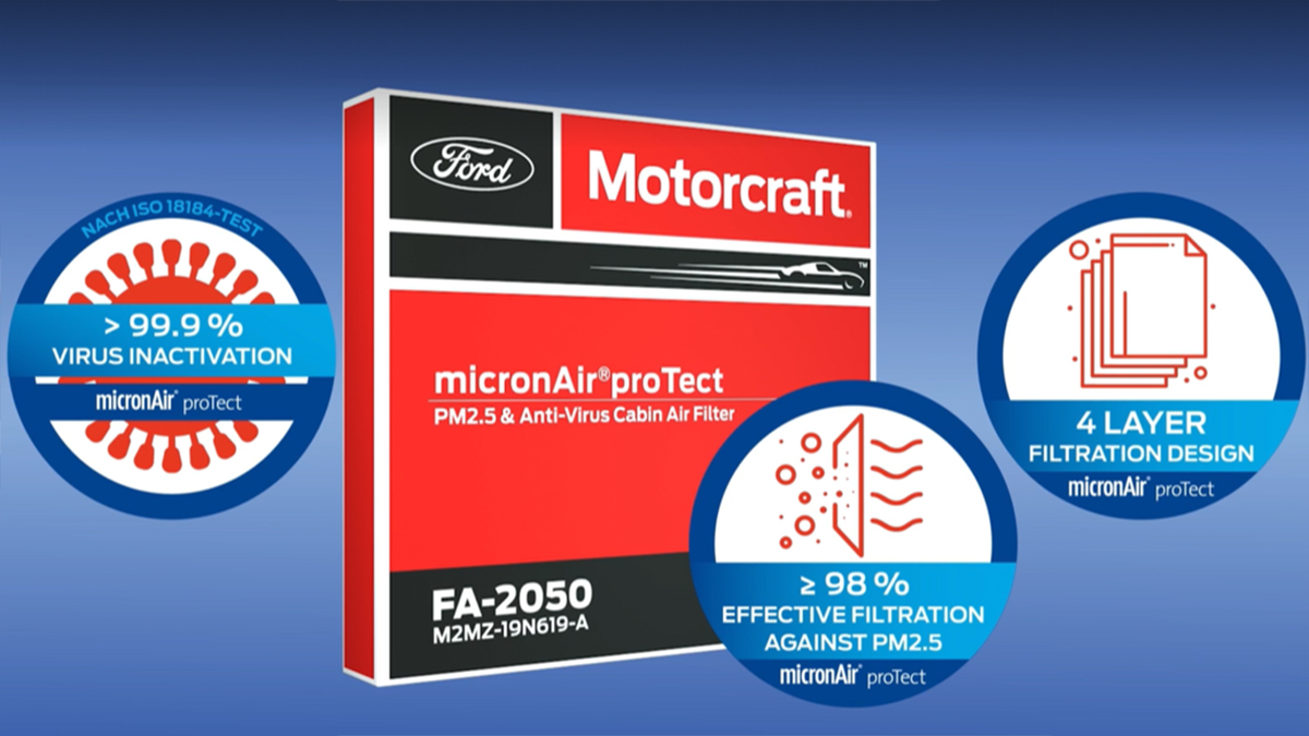 Motorcraft micronAir proTect cabin filter offered by Ford Philippines